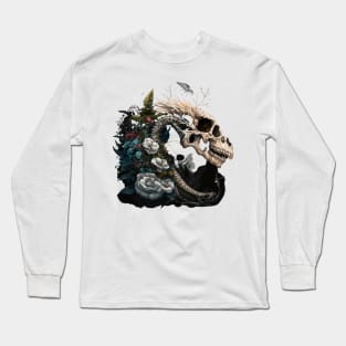 Dinosaur Skull Halloween Long Sleeve T-Shirt